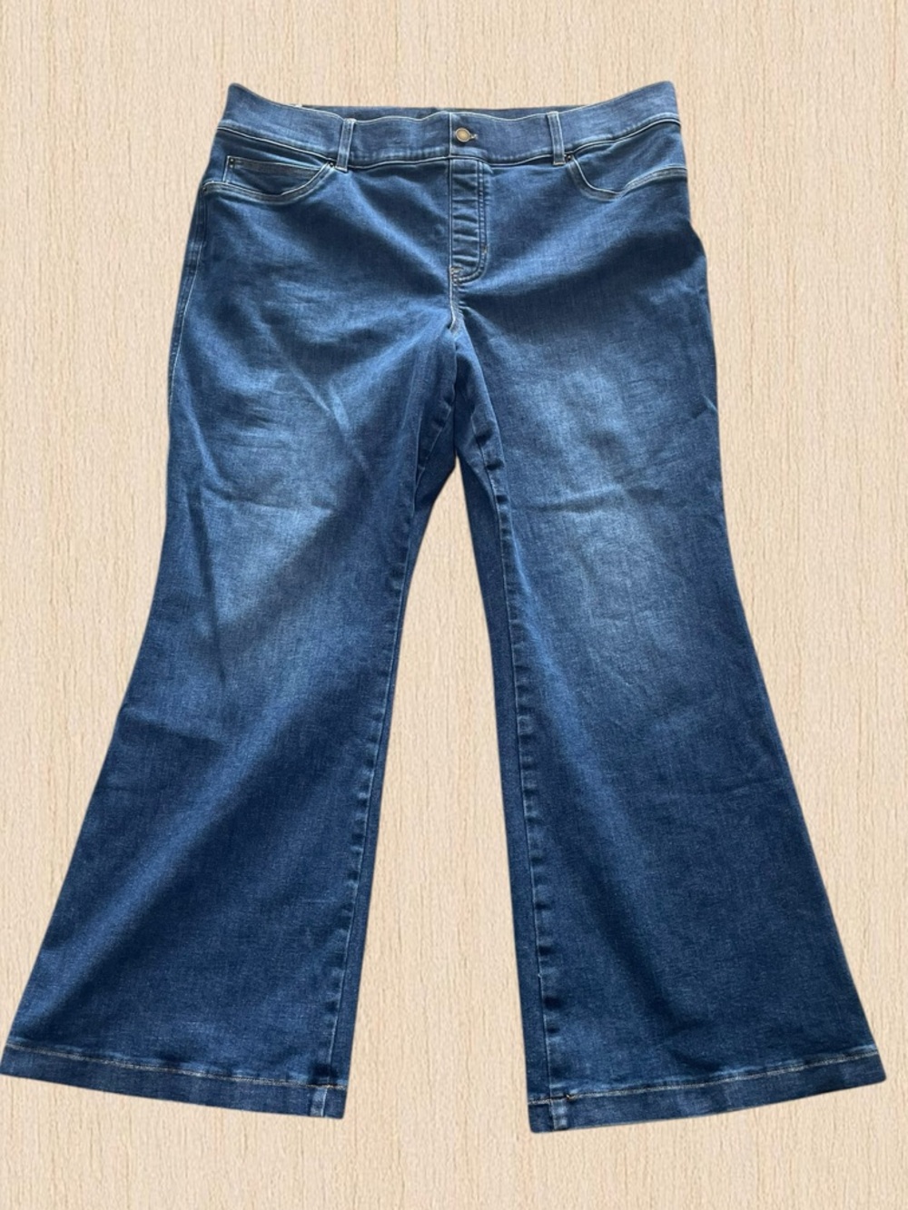 SPANX Dark Blue Flare Jeans